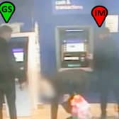 One of the moments captured on CCTV shows a Romanian gang using a cruel cash machine trick to steal over £40,000 from unsuspecting pensioners.