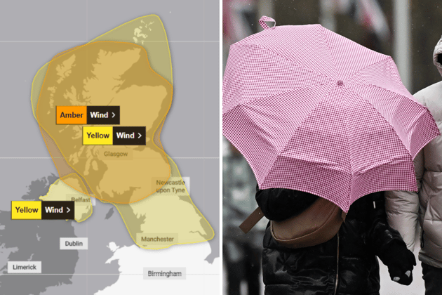 A Met Office weather warning for wind has been issued due to Storm Boelo this weekend. 