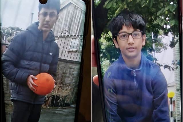 Yousaf, 15, (left) and Mohammed, 12