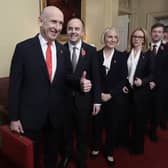 John Healey with his team of ministers.