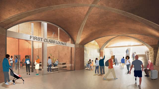 The renovated Leeds Station arches. Credit: DfT