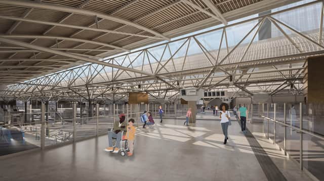 The new walkway planned for Leeds Station. Credit: DfT