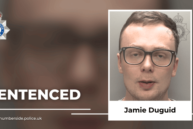 Jamie Duguid, 26, of Whitley Bay, Northumbria was charged with engaging in sexual communications with a child and sexual assault following a lengthy investigation