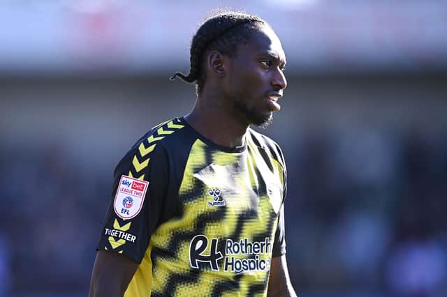 Jili Buyabu was sent off just four minutes into Rotherham United's meeting with Swindon Town.