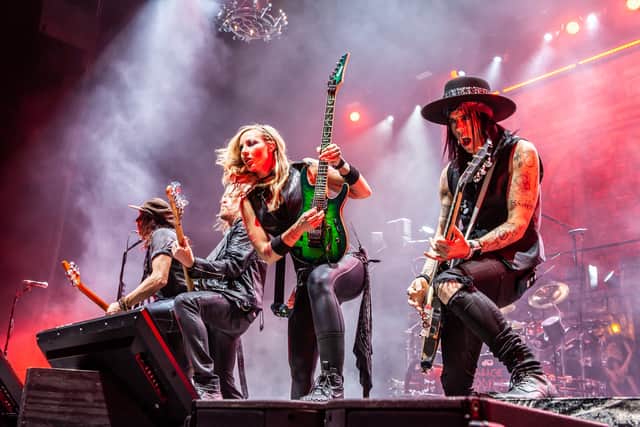 Alice Cooper's band at First Direct Arena, Leeds. Picture: Danny Gartside