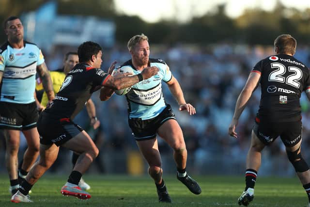 INCOMING: Cronulla Sharks' Matt Prior. Picture: Mark Metcalfe/Getty Images