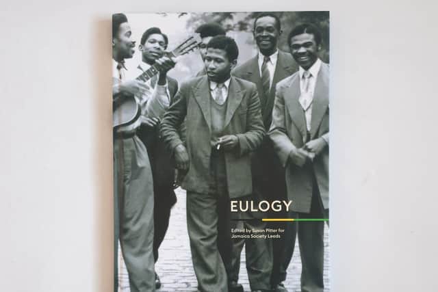 Front cover of the Eulogy Book, published on 4 December 2019, commemorating the lives, journeys and heritage of Jamaican people and their valuable contribution to the city.