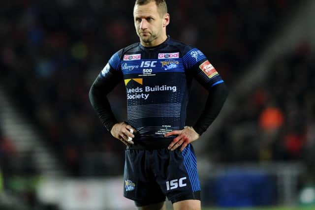 Rob Burrow in his playing days with Leeds Rhinos.