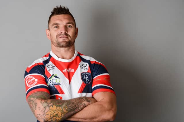 Danny Brough, pictured at his Testimonial Shirt launch. Picture courtesy of Dean Williams.