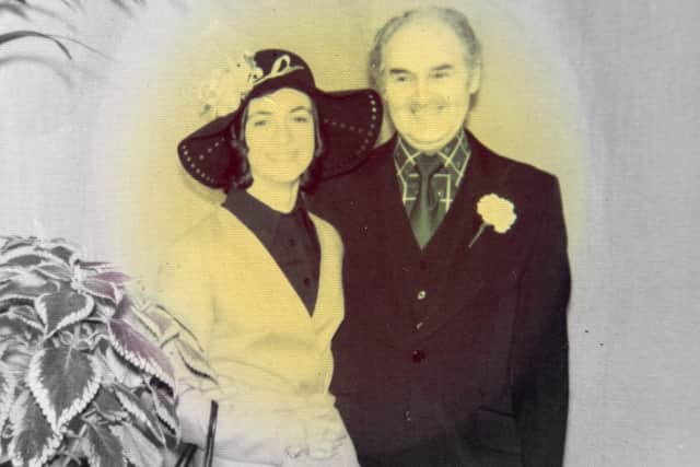Edgar and Linda Kennedy on their wedding day in 1975.
