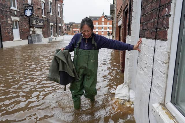 Residents and business owners in York have already been affected by floods following Storm Ciara on Sunday. Picture: Getty