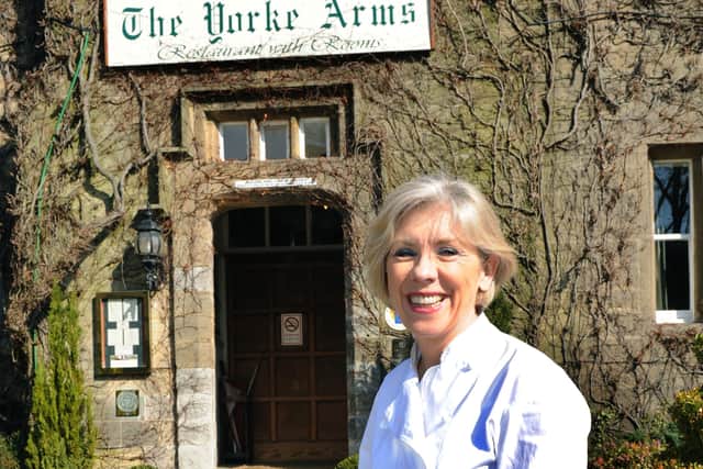 Chef Frances Atkins  outside the Yorke Arms at Ramsgill .
Picture Gary Longbottom..