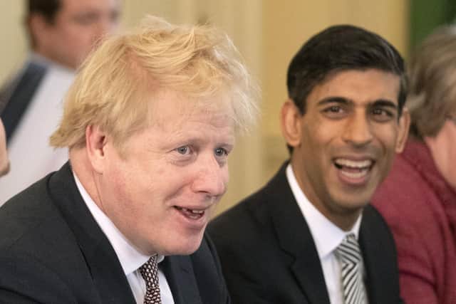 Prime Minister Boris Johnson, alongside new Chancellor of the Exchequer Rishi Sunak (right), presides over the first Cabinet meeting at 10 Downing Street, London, since the reshuffle. Picture: Matt Dunham/PA Wire