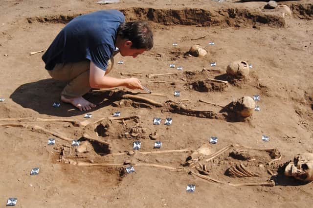 Archaeologists spent two years working on the site