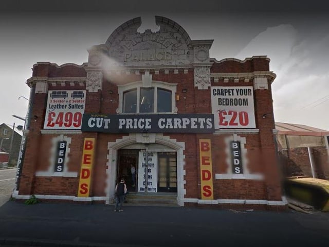 Dudley Hill Picture Palace is now a carpet shop