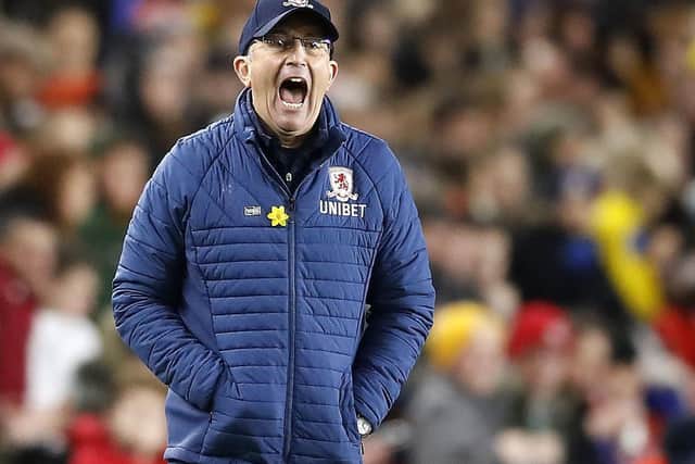 Tony Pulis in his time as Middlesbrough manager.