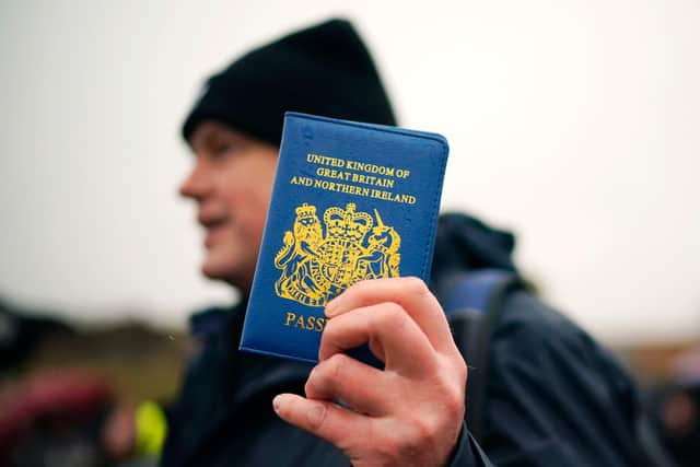 Blue passports will be issued from next month. Credit: Getty