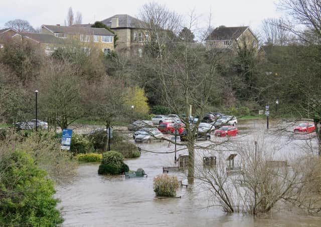 Flooding at the Wilderness car park in Wetherby. Photos taken by Alan Ashbee.