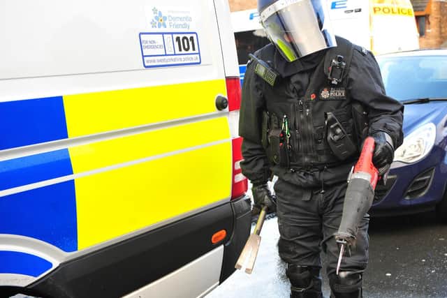 A County Lines police raid in Yorkshire which took place last week.