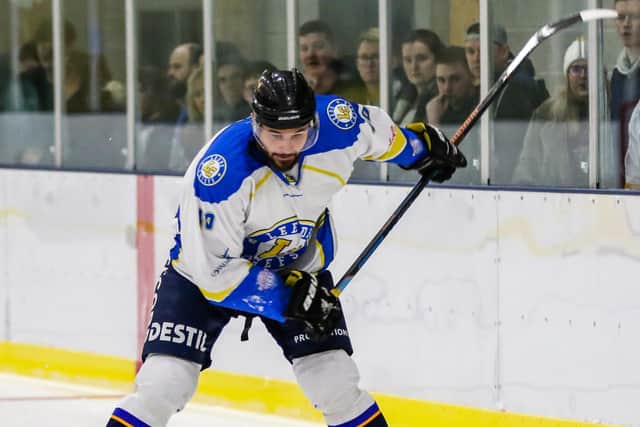 HAT-TRICK HERO: Patrik Valcak led Leeds Chiefs to victory over Sheffield Steeldogs at Elland Road on Sunday night. Picture courtesy of Mark Ferriss.