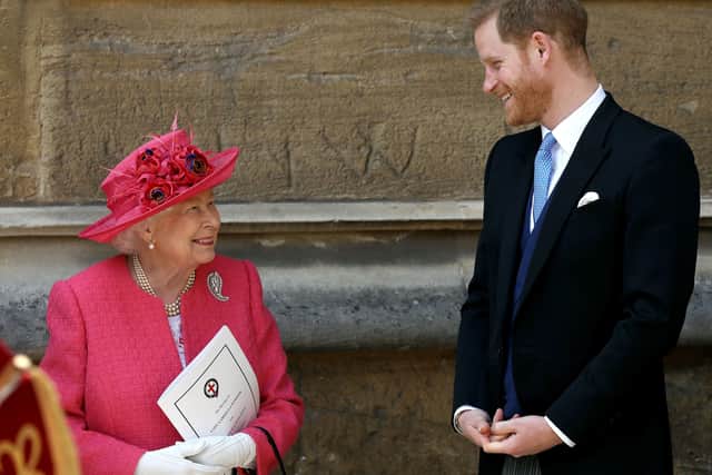 The Queen and the Duke of Sussex.