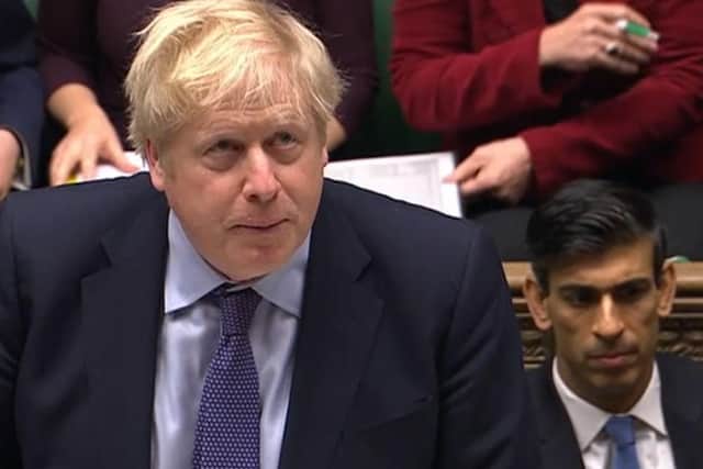 Boris Johnson was flankled by Rishi Sunak, the new Chancellor, at Prime Minister's Questions.