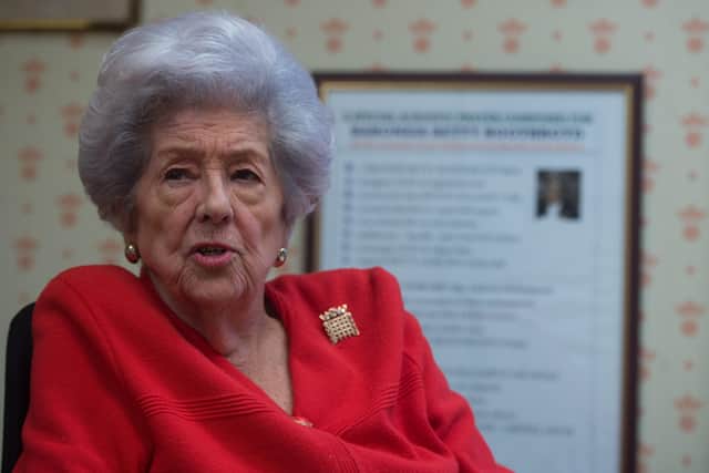 Betty Boothroyd is a former Speaker of the House of Commons.