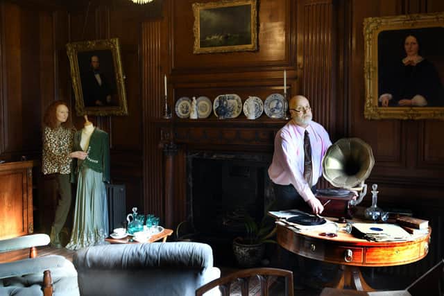 Janice Smith and Robert Chester inside Sewerby Hall.