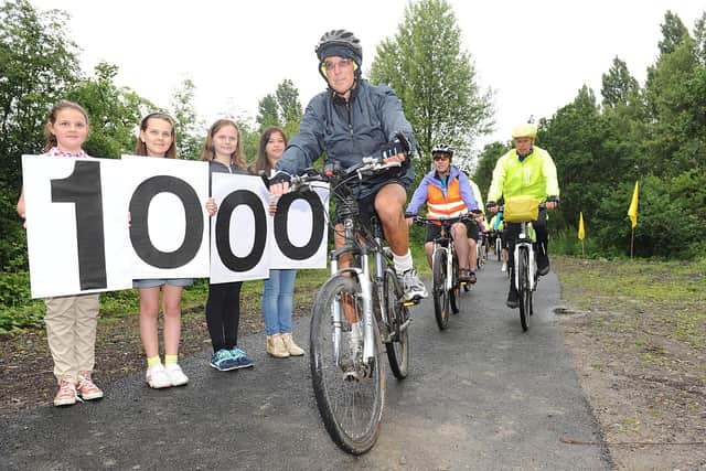 Tour de France legend Brian Robinson opened a National Cycle Network route in Castleford in 2014, taking the network over the 1,000 mile mark in Yorkshire.