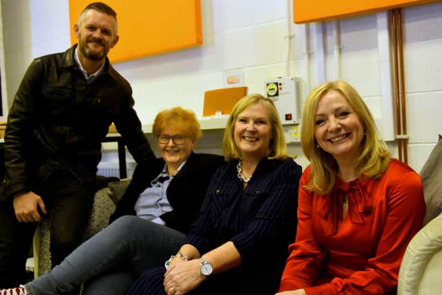 From left: Ben Roberts Chief executive of the BFI, writer Sally Wainwight, Screen Yorkshire's Sally Joynson, and local MP Tracy Brabin