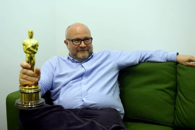 Gareth Ellis-Unwin with his best producer  Oscar for  The King's Speech