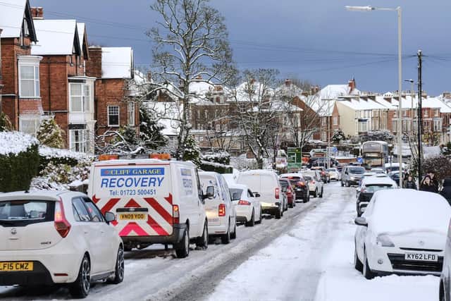 Heavy snow has been forecast for Yorkshire