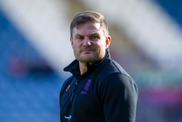 Huddersfield Giants boss Simon Woolford before game against Wigan. (PIC: TONY JOHNSON)
