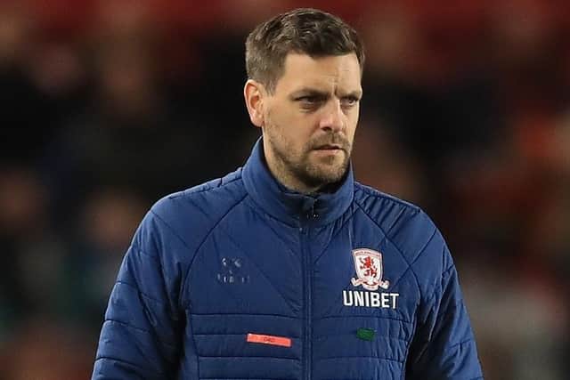 UNDER PRESSURE: Middlesbrough manager Jonathan Woodgate. Picture: Owen Humphreys/PA