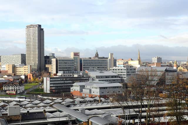 The Sheffield skyline.