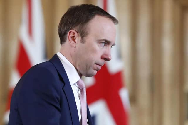 Health Secretary Matt Hancock arrives for a press conference at Downing Street in London where Prime Minister Boris Johnson briefed the media on the government's coronavirus action plan. Photo: Frank Augstein/PA Wire
Writer: