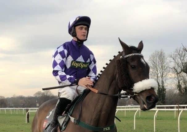 Jockey Tommy Dowson on Lady Buttons at Doncaster earlier this season. Photo: Phill Andrews