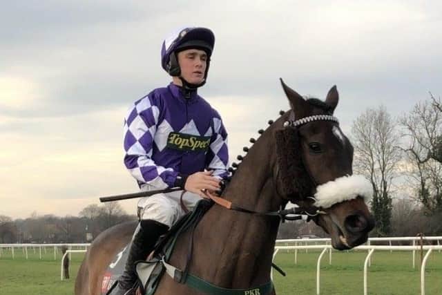 Lady Buttons with jockey Tommy Dowson. Photo: Phill Andrews.