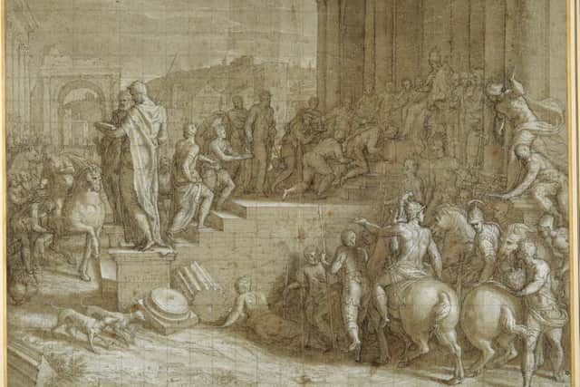 Giuseppe Salviati's The legend of the seven kings paying homage to a pope, early 1560s.(Chatsworth Collection)