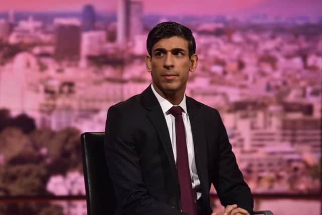 Chancellor Rishi Sunak before his interview with the BBC's Andrew Marr on Sunday.