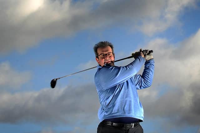 Steve Bate pictured at Headingley Golf Club, where is playing around of golf every day for a year Picture by Simon Hulme