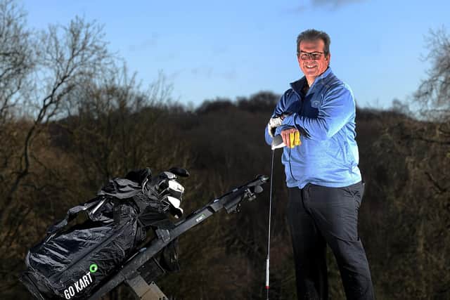 Golfer Steve Bate pictured at Headingley Golf Club, Leed ..Picture by Simon Hulme