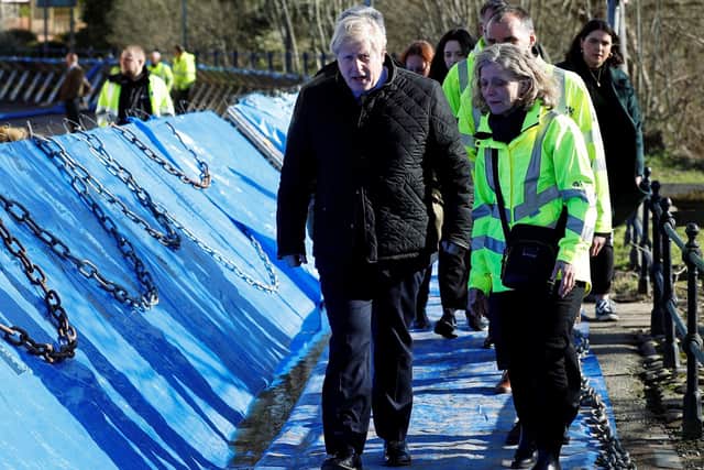 Boris Johnson received a hostile reception when he visited flood-hit Bewdley last Sunday.