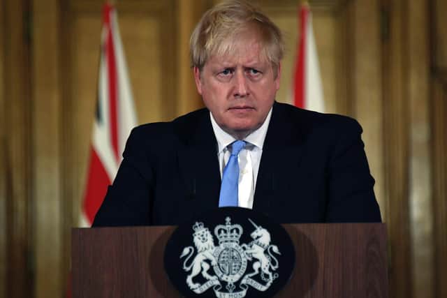 Prime Minister Boris Johnson speaks during a press conference at 10 Downing Street on the government's coronavirus action plan (Photo: Alberto Pezzali/PA Wire).