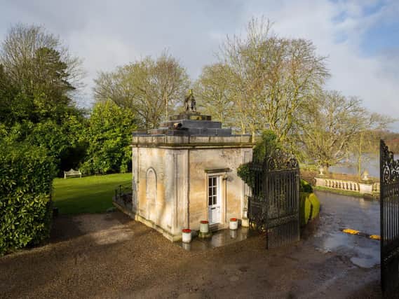 The gatehouse is now a one-bedroom home