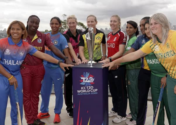 Success story: The captains of the 10 countries participating in the Women's T20 World Cup. Picture: AP