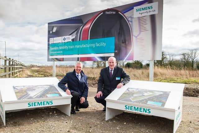 Mike Brown, TFL, and William Wilson, Siemens Mobility.