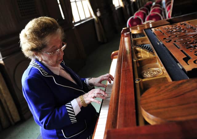 Dame Fanny playing the piano in 2012. (Picture: Swpix).