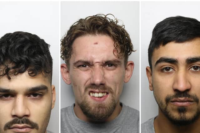 Raheel Khan, Robert Wainwright and Suleman Khan. Picture: West Yorkshire Police