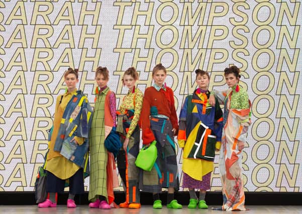 Sarah Thompson's designs at Graduate Fashion Week Presents at London Fashion Week last month.
